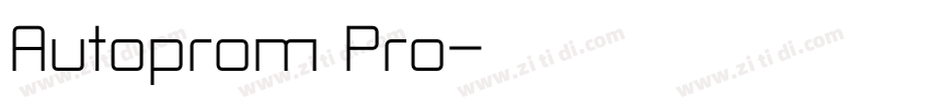 Autoprom Pro字体转换 Autoprom Pro字体转换
